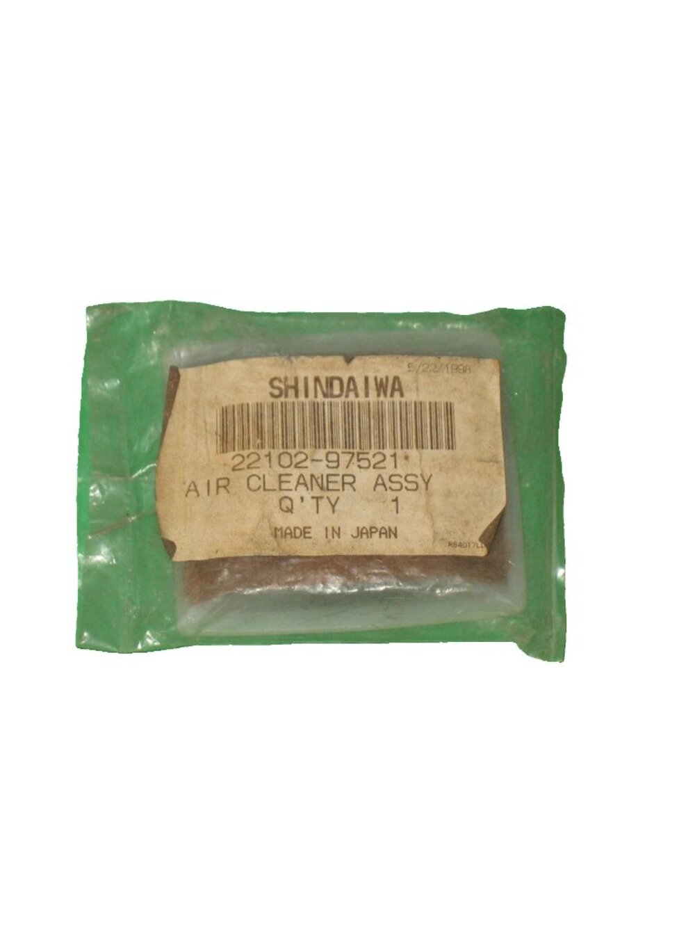 Genuine Shindaiwa 2210297521 Air Filter Cleaner 345, 415, 450, 451, 500
